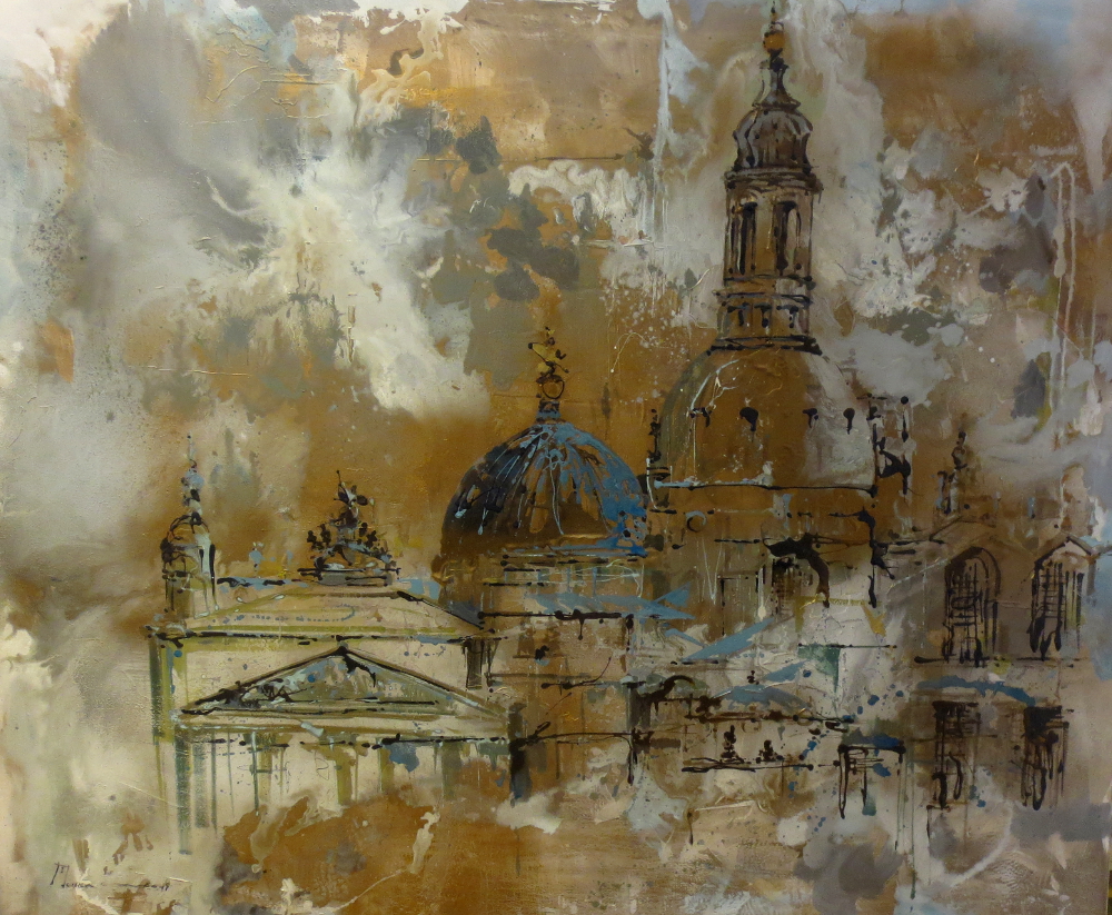Dresden 150 x 180 cm Öl auf Leinwand 2020 Reza Momen
